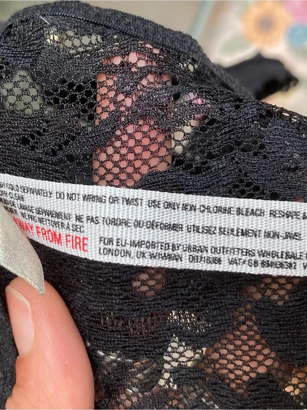Free People Black Lace Halter Bralette
